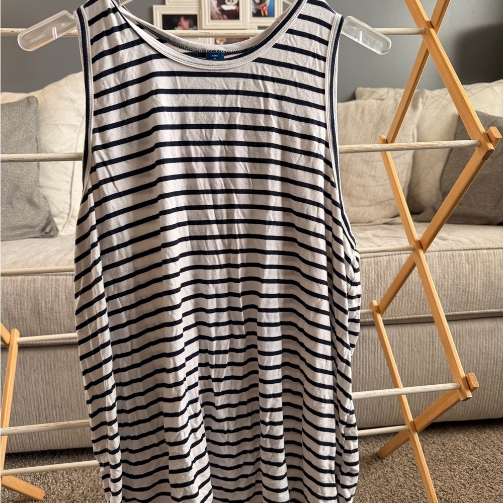 Old Navy Luxe Tank- White & Navy